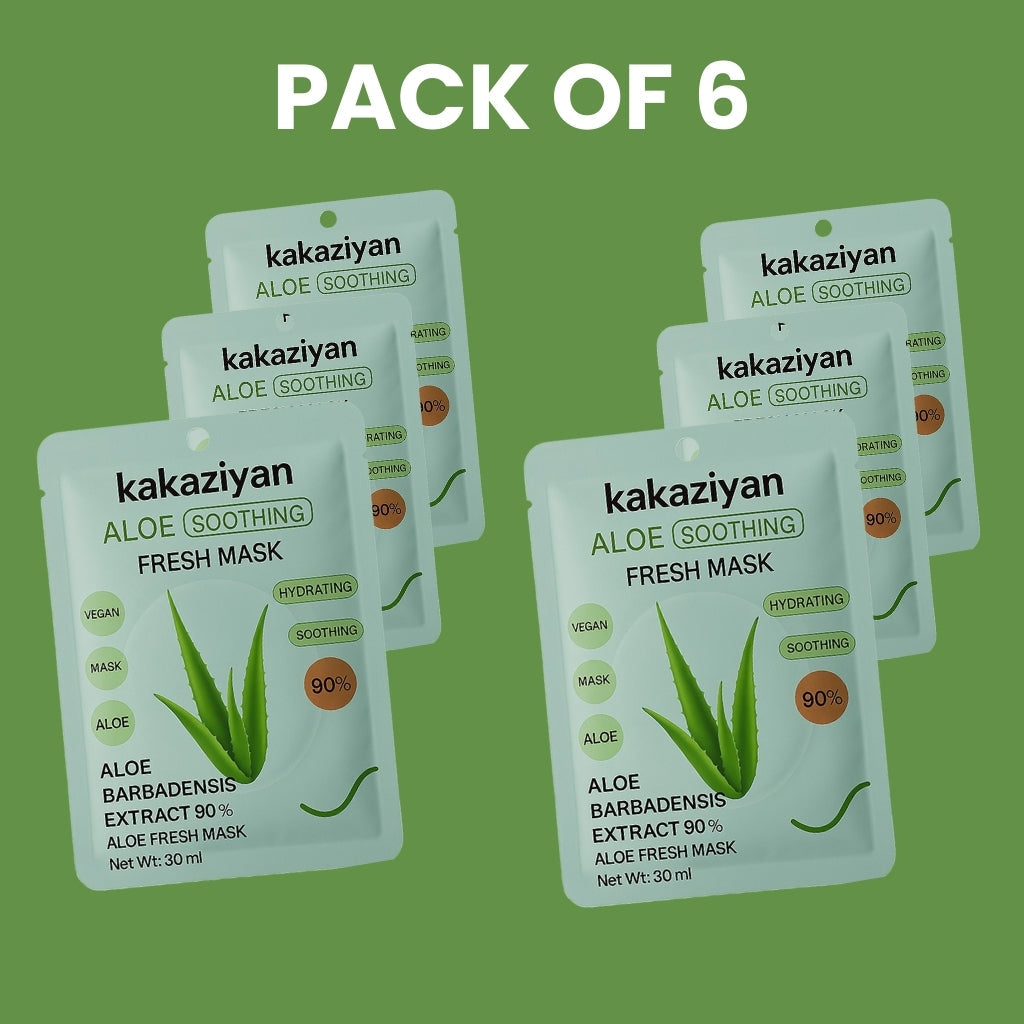 Aloe Soothing Fresh Face Mask – 30ml (Pack of 6)