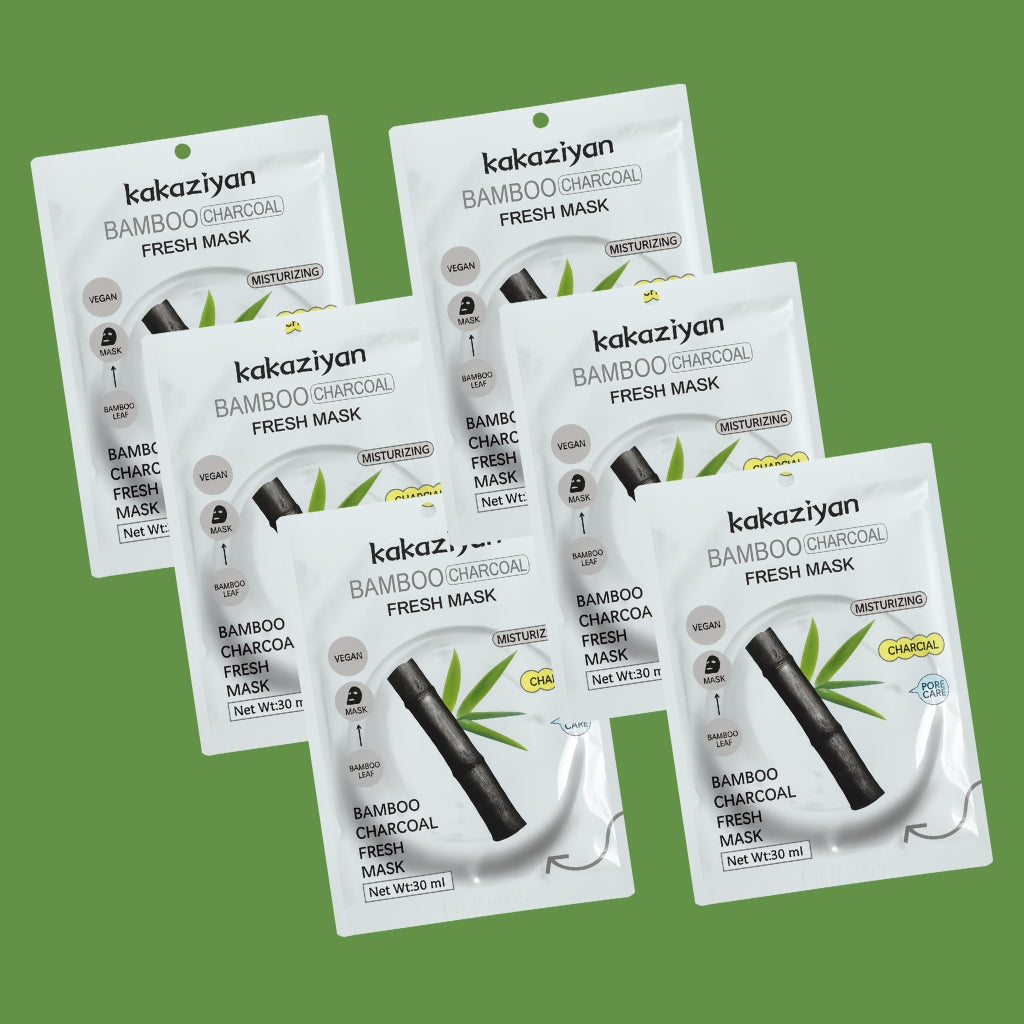 Bamboo Charcoal Fresh Mask - 30ml (Pack of 6)