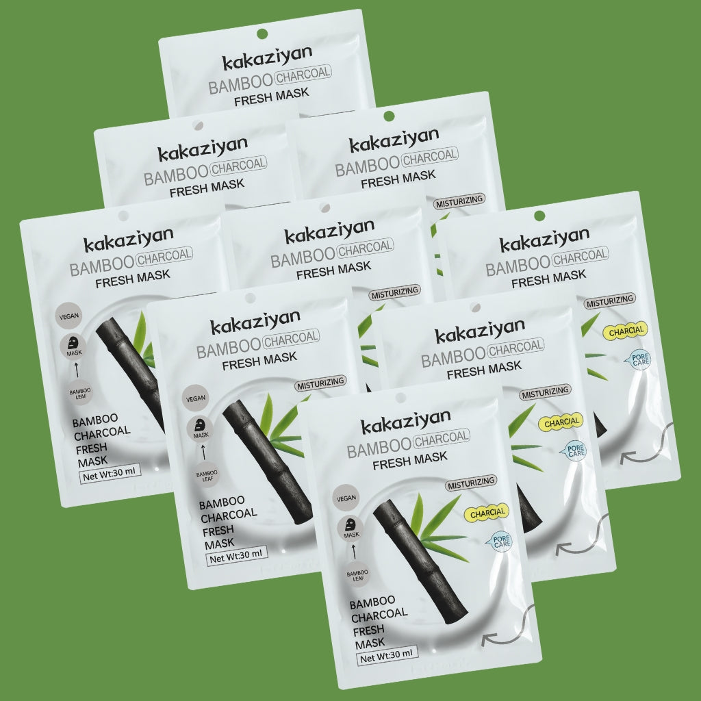 Bamboo Charcoal Fresh Mask - 30ml (Pack of 9)