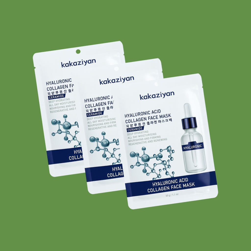 Hyaluronic Acid Collagen Face Mask - 30ml (Pack of 3)