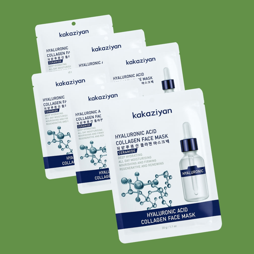 Hyaluronic Acid Collagen Face Mask - 30ml (Pack of 6)