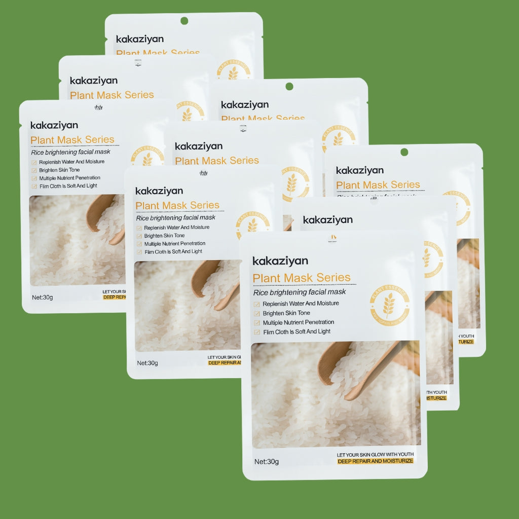 Rice Brightening Facial Mask - 30ml (Pack of 9)